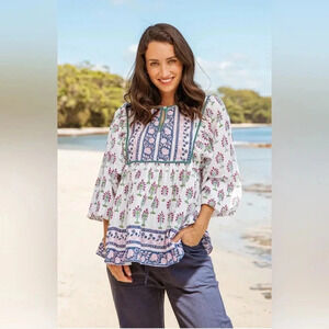Azure Barbados Saffron Blouse
